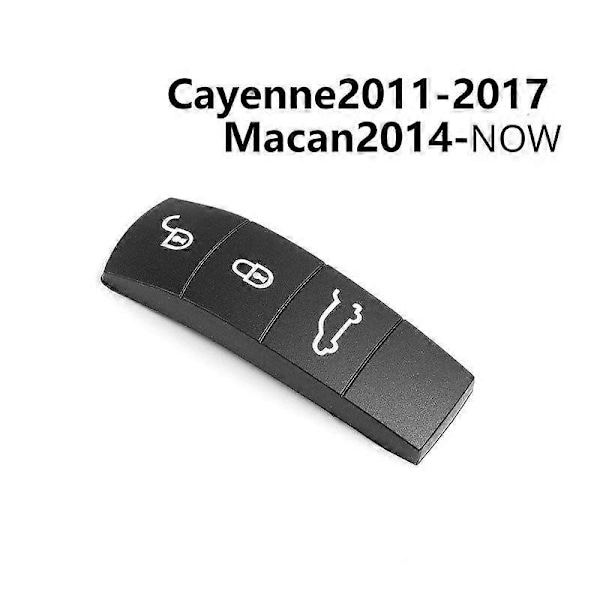 Gummi-deksel for bilnøkkel til Porsche Panamera Cayenne Macan Taycan Boxster 718 911 fjernkontroll nøkkelknapp erstatning