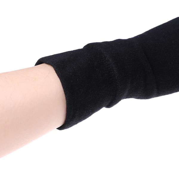 Moderne Unisex Herre Dame Strikkede Fingerløse Vinterhandsker Bløde Varme Votter Ensfarvet[YJD]
