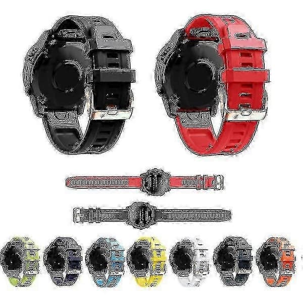 Kompatibel med Garmin Fenix 6s Pro 20mm Fleksibel Silikonerem Rosaguld[YJD] Navy blue