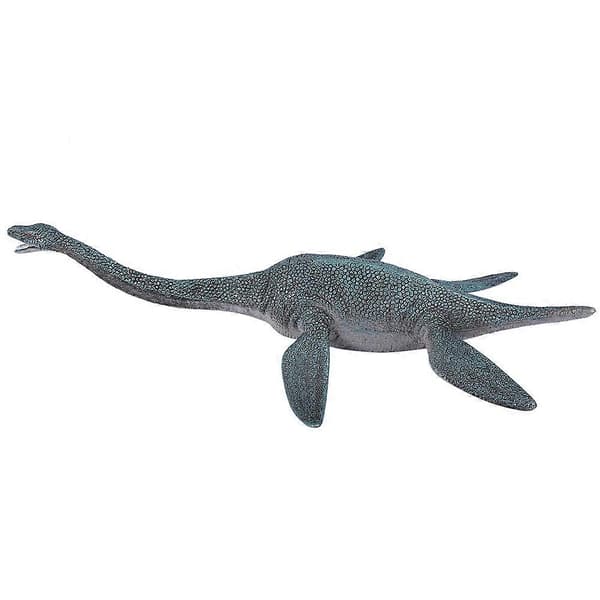 Handmålad förhistorisk Plesiosaurus-leksak, giftfri och hållbar pedagogisk figur [YJD]