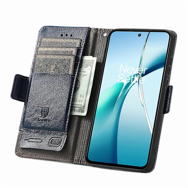 Xiaomi Redmi Note 14 5G Kotelo Jalustalla Lompakko Yhdistetty PU Nahkakansi [HK] Blue
