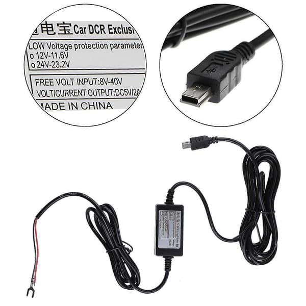 Ny 12v 24v til 5v 2a USB biloplader DC-konvertermodul lavspændingsbeskyttelse[YJD]