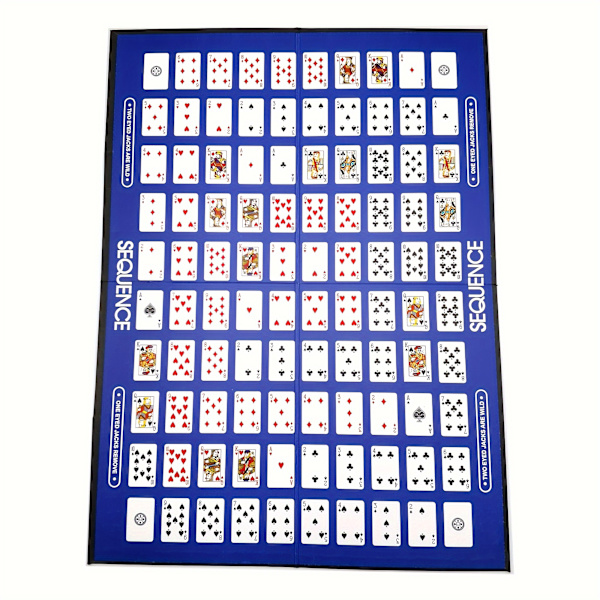Sequence klassiskt brädspel (ny version), engelska/spanska/portugisiska/arabiska[YJD] Blue