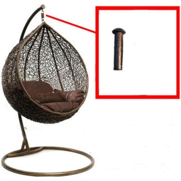 Hammock Chair Ultimate Hanging Kit Hängmatta Pin Plug for Hängande korgstolar Hängmatta och verandagungor (brun)