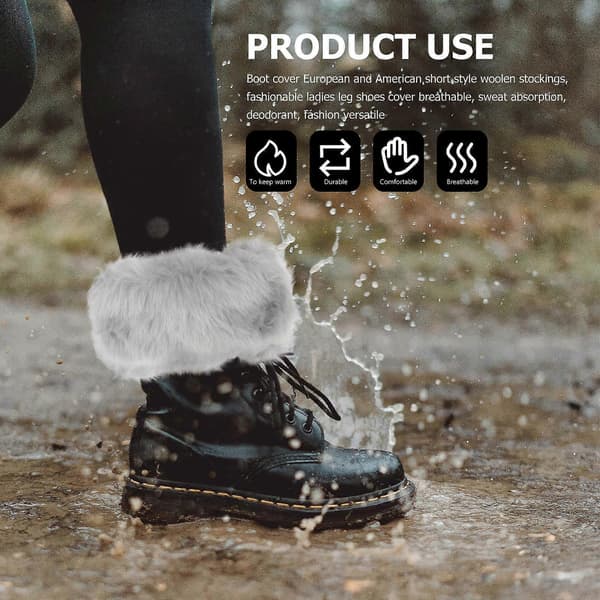 Chic Design Akrylfiber Varma Strumpor För Kvinnor Vintersäsong 1 Par[YJD]