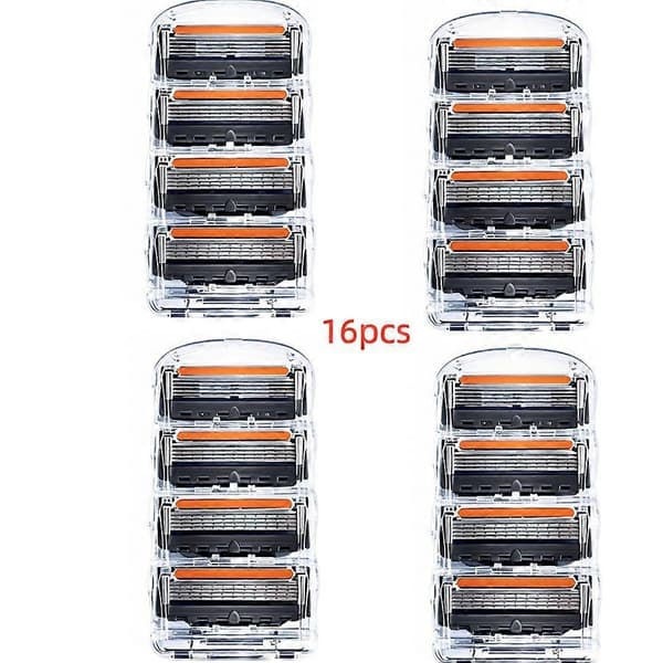 ProGlide Barberblader, 24/16/8 Erstatningsblader, ProGlide Våt Barberhøvel Herre Verdipakke[YJD] 16pcs