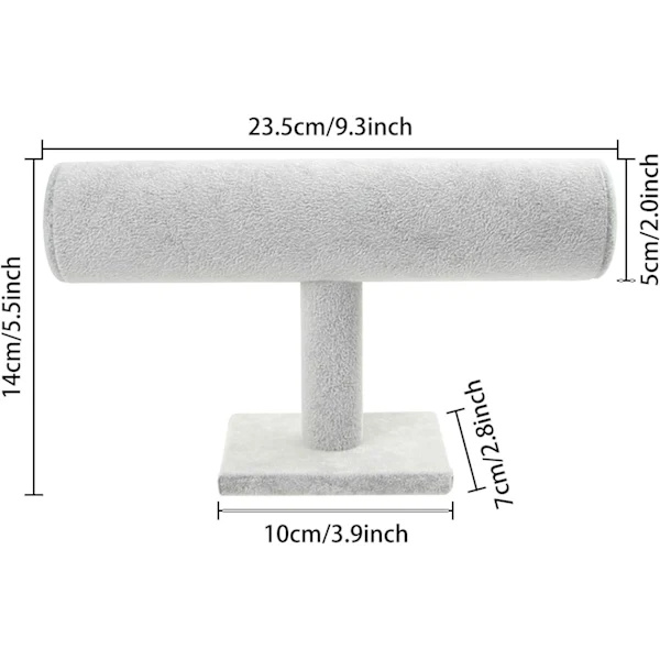 Scrunchie Organizer T-Bar Display Holder for Armbånd Boder Tilbehør[YJD]