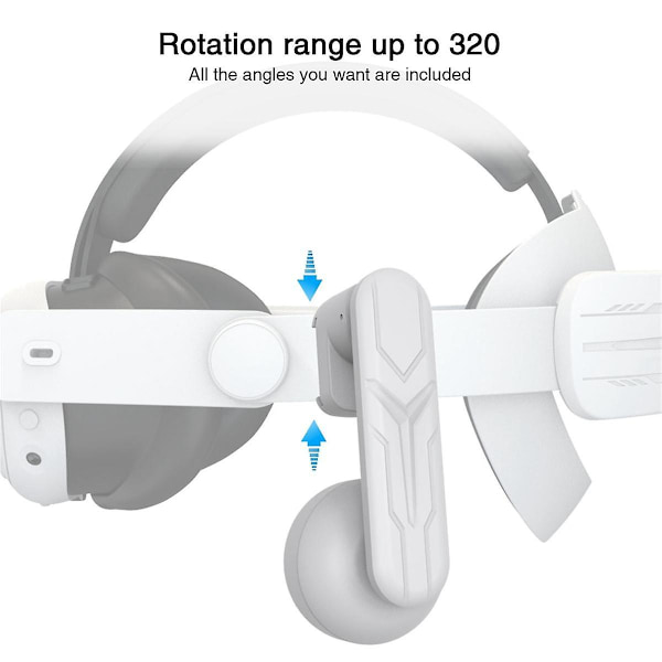 Passar för Meta Quest3 Tillbehör Headset Quest2 Headset Högkvalitativa Högtalare VR-Tillbehör (YJD) White