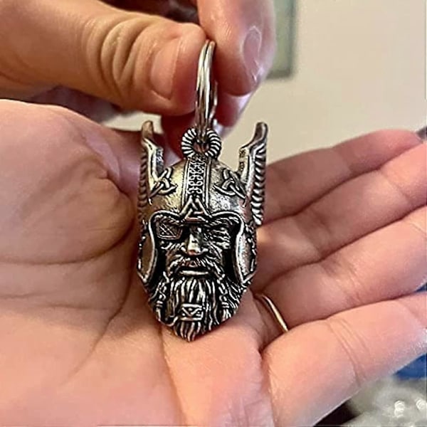 Odin, Viking-gudens vokter, lykkebringer, motorsykkelgave, ringer en bjelle for å jage bort uflaks, Odin Viking Gud Bravo Bell, gremlin Guardia  (YJD)