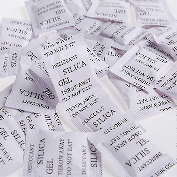 Torkmedelspåsar, 200-pack X 1g Silikagel Påse Fuktabsorberare Avfuktare Mögel Lukter _gåva Från G[YJD] 2G