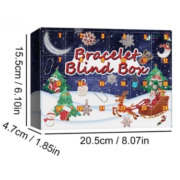 Julekalender - Ikke specificeret - 2024 - 24 dage - 22 charms - 2 DIY armbånd[YJD]