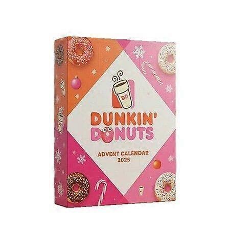 Dunkin Donuts 2025-2026 Julekalender: 24 Genanvendelige Julekugler til Juletræ og Julepynt [YJD]