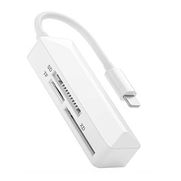 3-i-1 interface til XD-kortlæser til XD-hukommelseskortadapter SD-kort XD-billedkortlæser til T[YJD] White