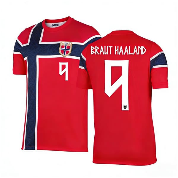 Norges landslagsdrakt for barn og voksne, Haaland-design (bt) 100[YJD] 100