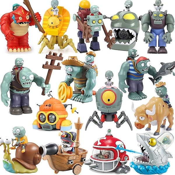 Plants Vs Zombies Lekefigurer Actionfigurer Gargantuar Robot Julegave Plant Zombie Spill Fan Figuriner Dukke Leke For Barn_v (YJD) BUCKET ZOMBIE