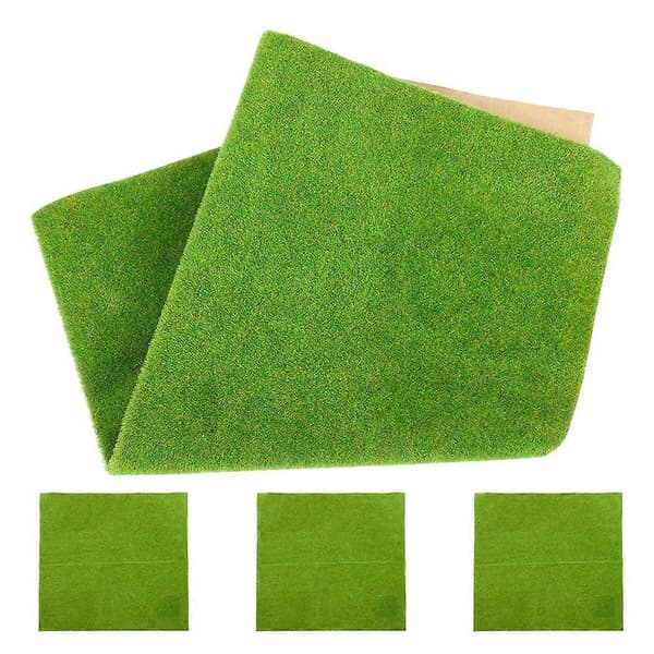 Miniatyrlandskapsplattor 4x4cm brunt gräs för modellbygge 25-pack [YJD]