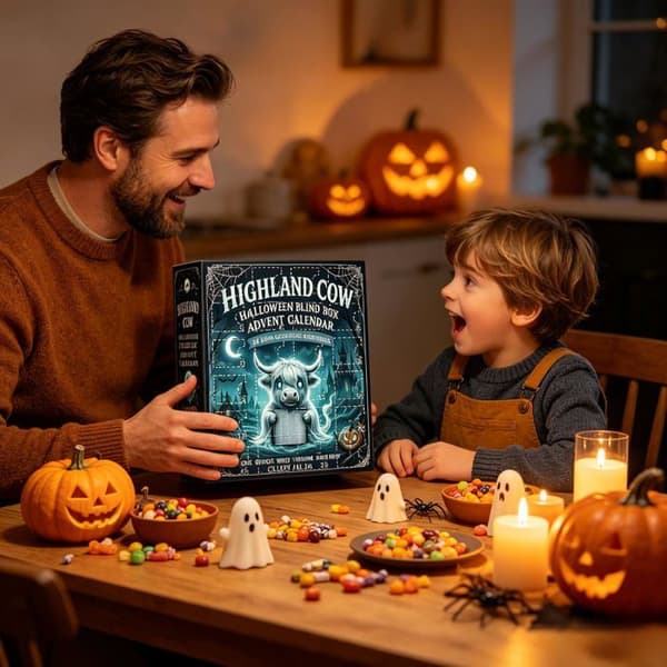 Halloween Julekalender 2026, 24 Dage, 2D Dekoration, Børnegaveæske (Ingen) (YJD)