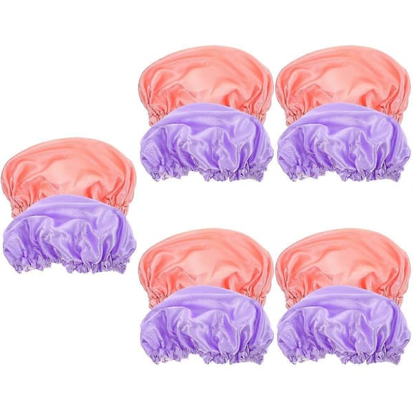 Satinduschmössor Badhuvor för kvinnor 10-pack Kollektion[YJD]