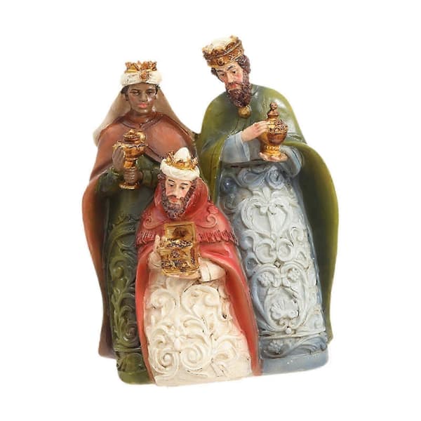 Julkrubba figur dekorativ julfigur för inomhusfest och högtid [YJD]