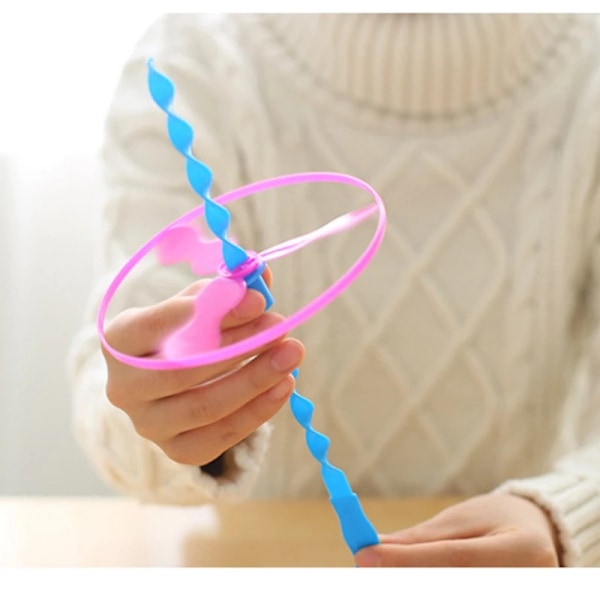 20 sæt/pose Farverig Bambus Guldsmed Plastik Håndskub Flyvende Legetøj Børnefødselsdagsfest Gaver Gæster Godbid Skole Godtepose Fyld (YJD) 20PCS