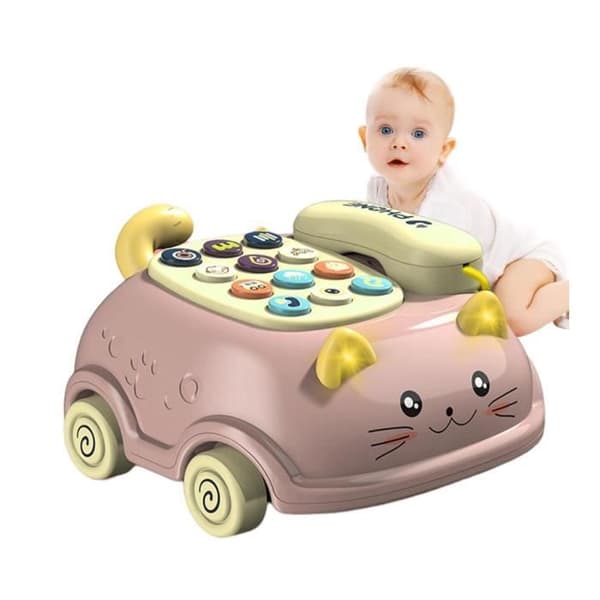 Babytelefonleke - wj - Multifunksjonell - Levende - Rosa - 6 måneder og oppover[YJD] Vives