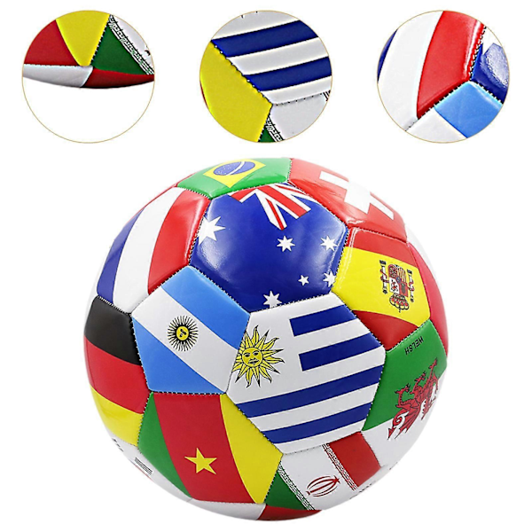 Fodbold Størrelse 5 Professionel Fodbold til Drenge og Piger Teenagere Rekreation[HK] 21.5cm Multicolor