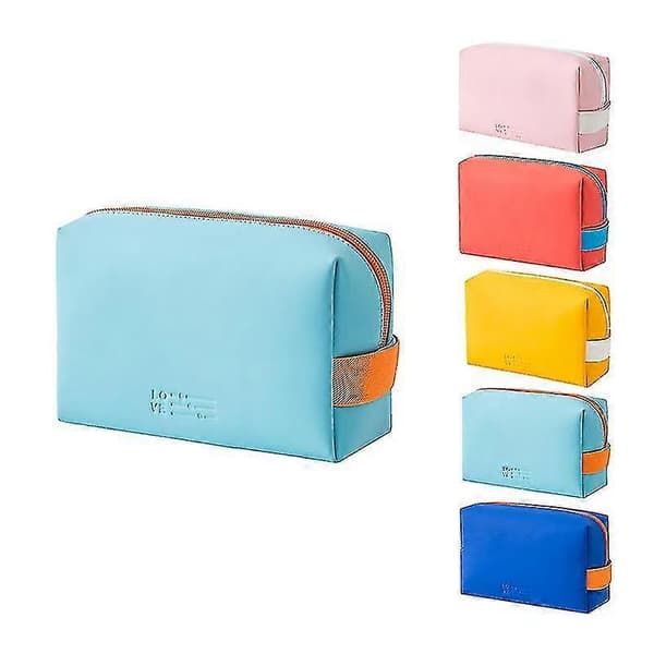 PU Clutch Opbevaringstaske PU Kosmetiktaske Mini Opbevaringstaske, Blå Stjernelys[YJD]