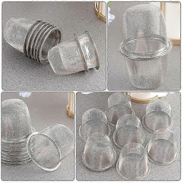 10 stk. tesil i rustfritt stål, finmasket tesil, metall tesil, teinfuser god[YJD]