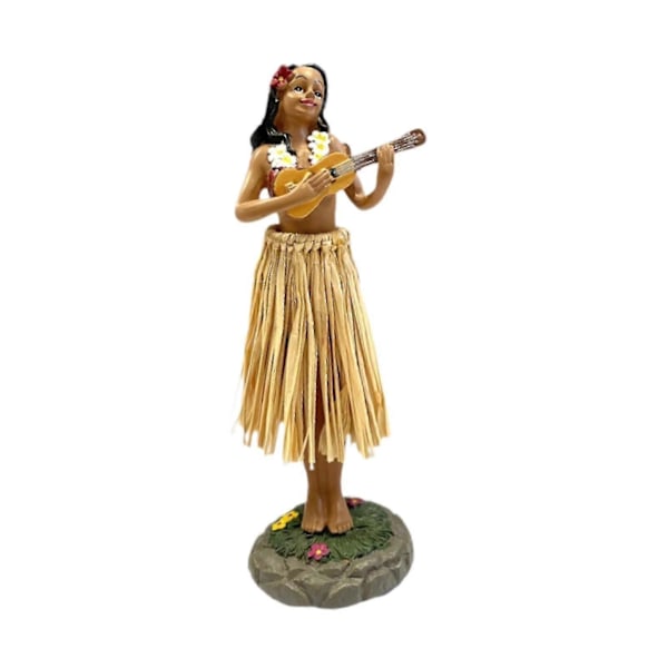 16 cm Hawaiian Hula Flicka Docka Kollektion Bilinstrumentbräda Ornament för Bokhylla[YJD]