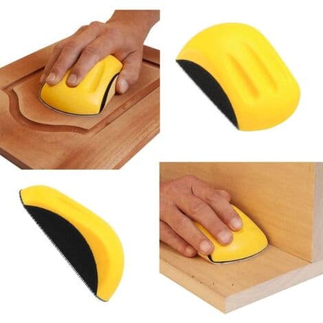 Håndslibeblok, slibekiler til slibeskiver, 150 mm (6\") til træ, gummi, læder, plast, sten[YJD]