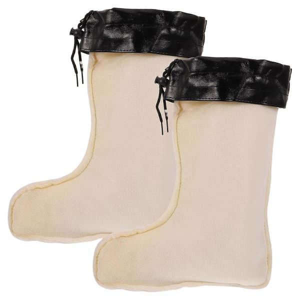 1 par regnstövelsfoder, bekväma stövelsfoder, tjocka stövelsfoderöverdrag, varma stövelsfoder [YJD] White 30.00X24.00X9.00CM