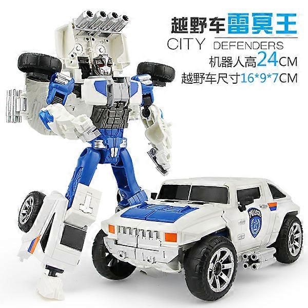 Dreng Legering Transformation Voltron Speedbåd Transformation Legetøjsbil Robot Model[YJD] SUV