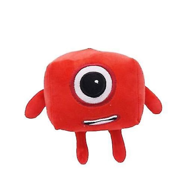 Dukke Numberblocks digitale byggeklosser bamse leketøy tidlig barndomsutdanning dukke_v (YJD) Big Red No. 1