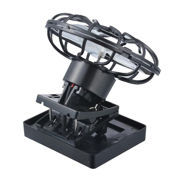 Flytbar Luftblæser Bærbar Solcelleventilator Usb Mini Bordventilator Bærbar Køler[YJD] Black 1pc