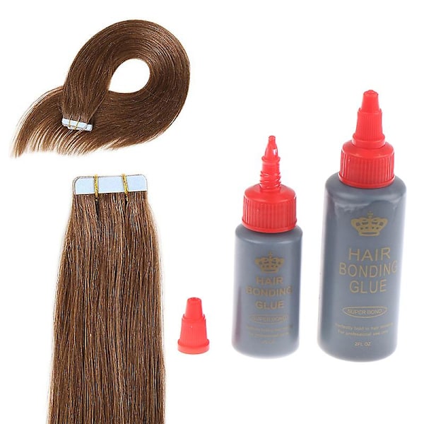 Professionel 1oz/2oz Sort Hårtræsse Lim Hår Extensions Lim [YJD] 30ml