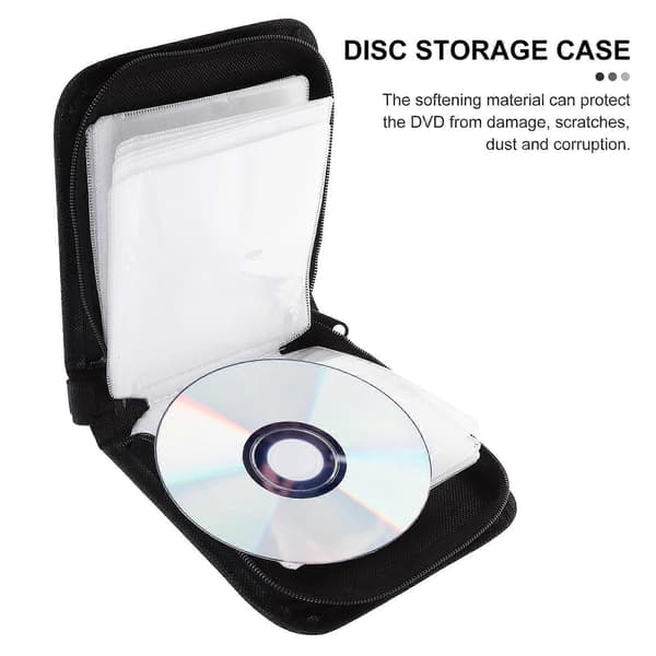 Bærende CD-afspiller Bærbar opbevaringsboks DVD-organisator [YJD]