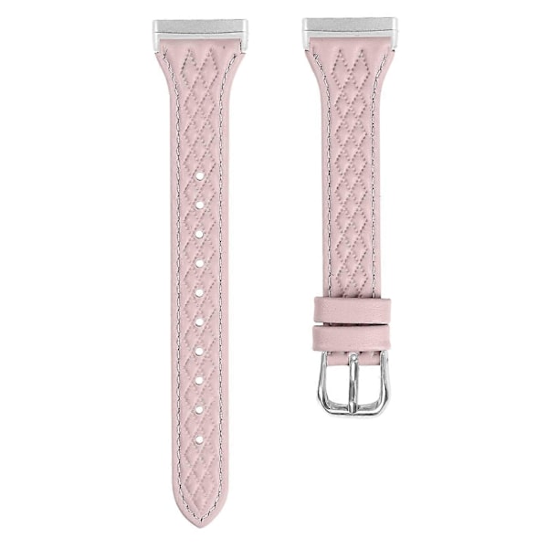 Fitbit Versa 3/Sense -kelloon sopiva pintanahkainen ruutukuvioitu ranneke [HK] Style A Multicolor