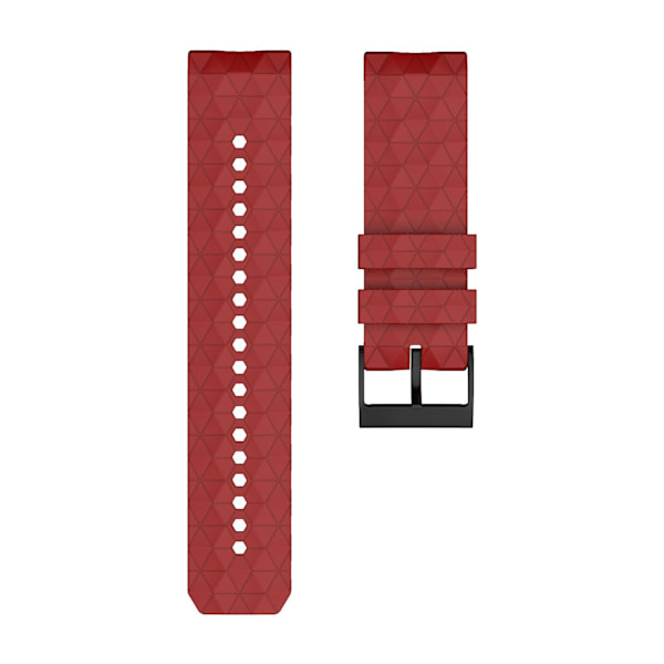 Til Suunto 9 7 Baro D5 Håndledsrem Svedsikker Ur Silikon Åndbar-armbånd (YJD) Red