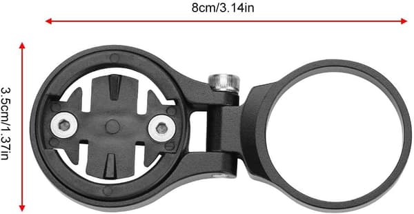 Sykkelcomputerfeste - Odometerforlengelsesbrakett i aluminium, sykkelcomputerfeste, svart[YJD]