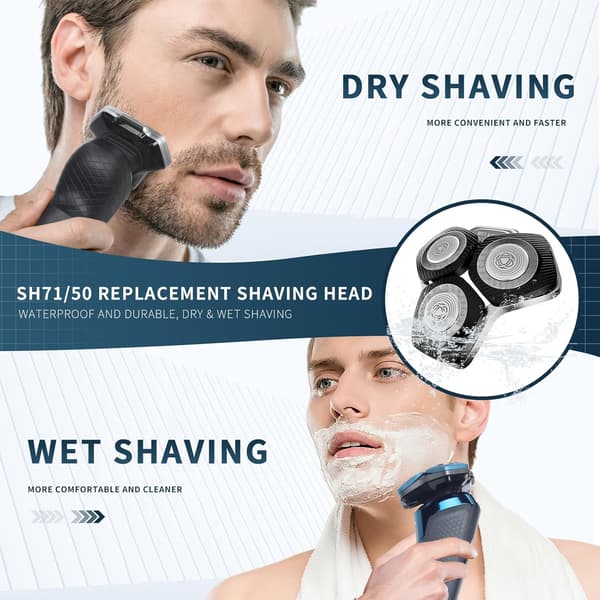Philips barberhode erstatning for S5000, S7000, SH60, SH70 og SH71-serien, svart