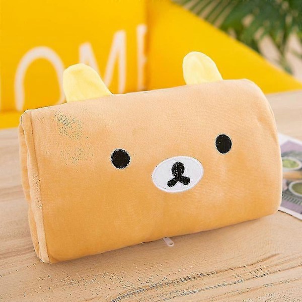 Mjuk Kramkudde Handvärmare Tecknad Fylld Plyschdocka Ryggkudde Prydnad För[YJD] Rilakkuma