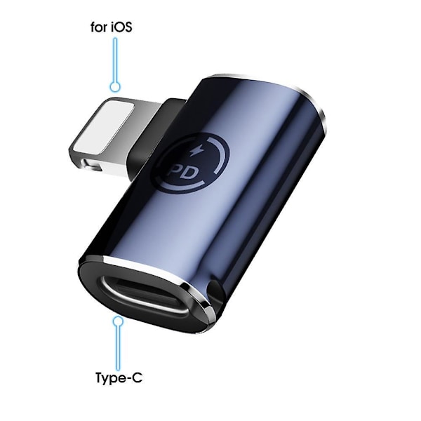 Fonken Snabbladdning PD27W Lightning Kabeladapter För iPhone iPad Typ C till Lightning Konverter Adapter Data Synk Anslutning[HK] as the picture Style 03