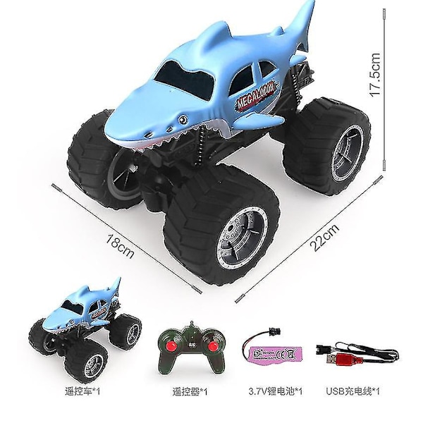 Megalodon Storm All-Terrain Monster Truck Fjärrstyrd Leksaksbil, 1:15 Skala