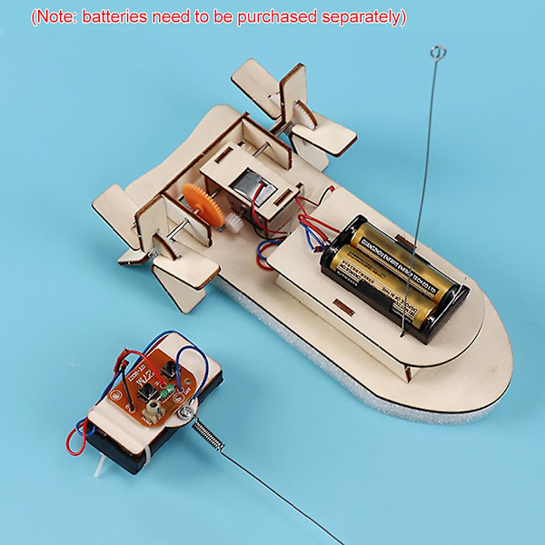 Navigations-Paddelhjulsskib DIY Træhåndværkssæt Fjernbetjening (YJD)