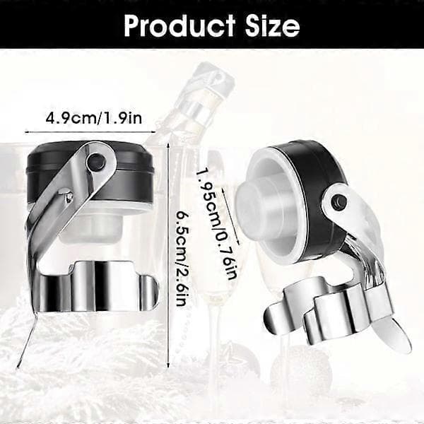 3 stk. champagnepropper, champagnepropper for vinflasker, champagnepropp, champagnepropp [YJD]