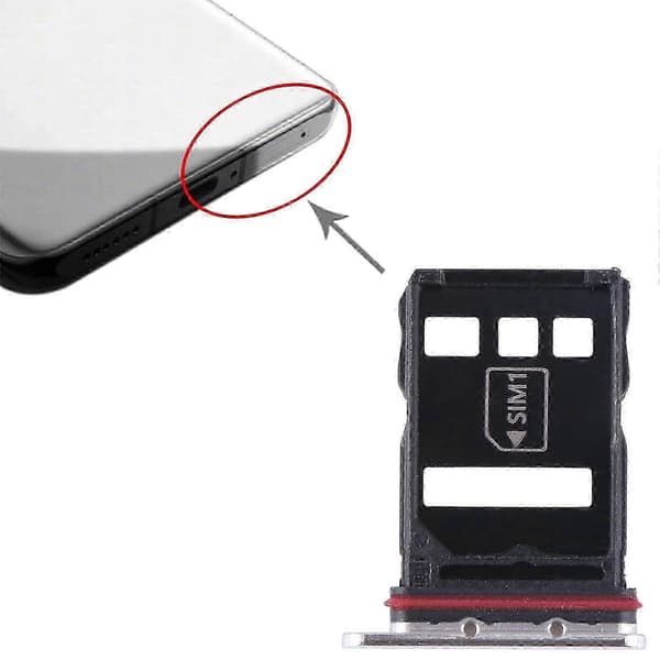 Til Huawei P50E SIM + NM-kortbakke 25-26s[YJD] Blue