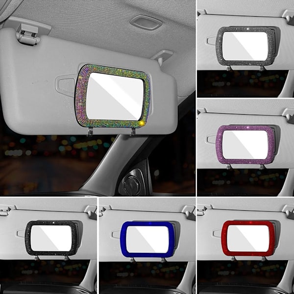 Bilsolskjerm Dekorasjonsspeil Auto Kvinne Sminke Speil (kk) multicolored