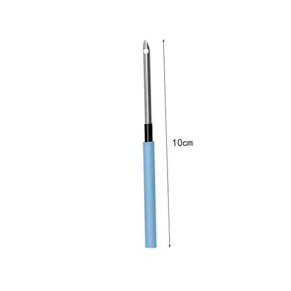 11-delt Punch Needle-sett for broderi - Broderi-verktøy med utskiftbar nål, nåltrekker og broderi-verktøy (YJD) as shown