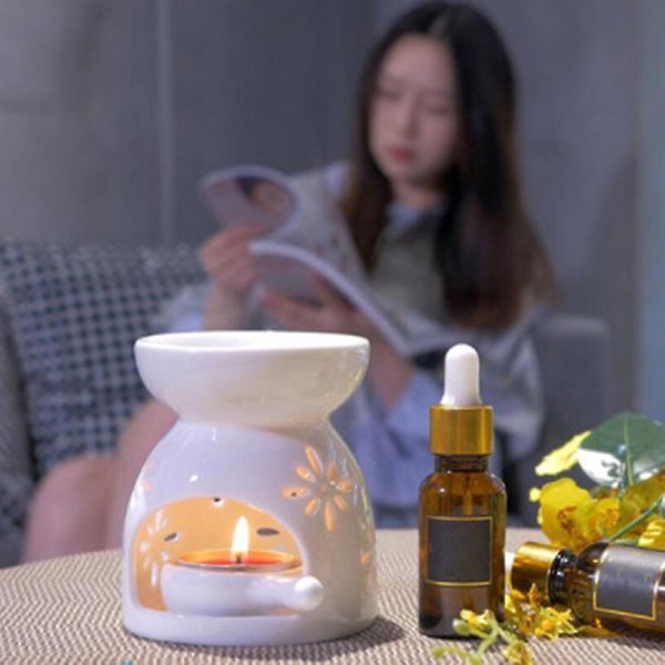 Keramisk Ljusstake Eterisk Oljebrännare Diffuser Aromaterapi Rökelse Lampor[YJD] A3 1pc
