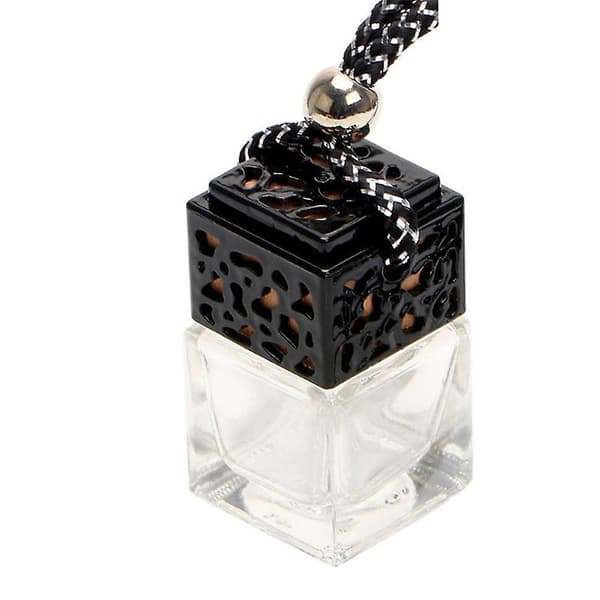 Tom Glasflaske Til Diffuser Bakspejl Ornament Bil Hængende Parfume[YJD] Black 1pc